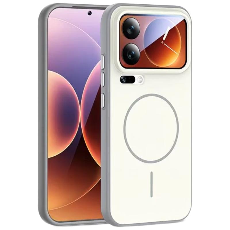 XYI Magnetic Charging Case for Xiaomi 17 Pro Max, Full Coverage Anti-Drop and Anti-Fingerprint Protective Cover, White