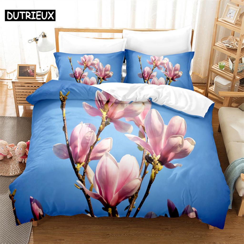 Flower Plants Bedding Set Duvet Cover Set 3d Bedding Digital Printing Bed Linen Queen Size Bedding Set Fashion Design