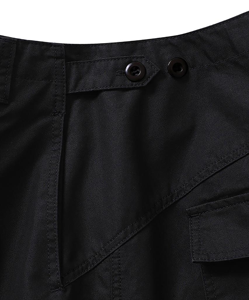 NOIRER FOR WOMAN Cotton Field Wide Pants (Black)