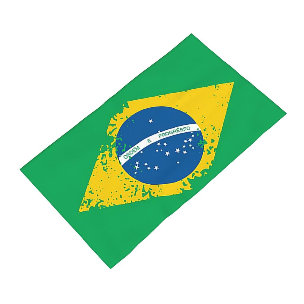 Flag of Brazil Soft Face Towel Quick Dry Pool Bath Cotton Towels Absorbent Quick