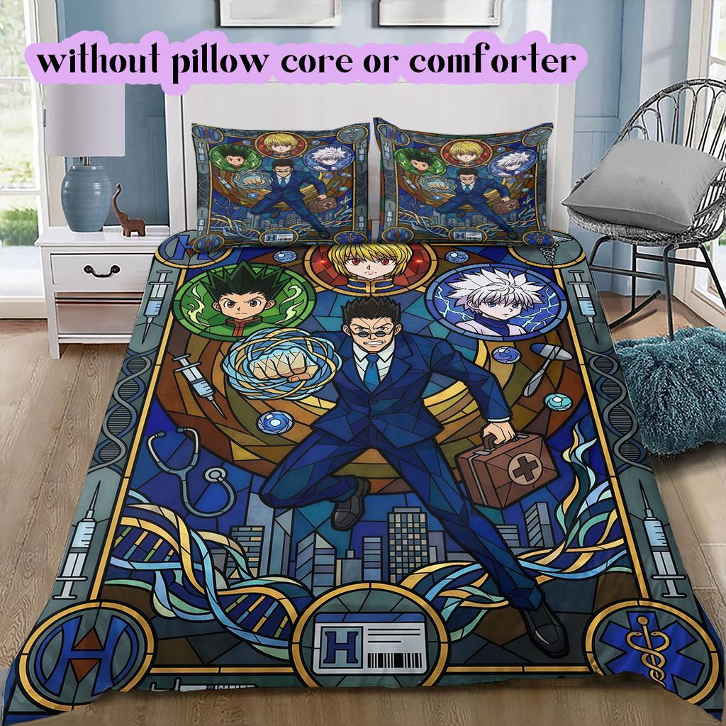 Hunter anime character Soft and Comfortable Duvet Cover, Children's Bedding Set Gift, Extra Large Size, Various Sizes Available