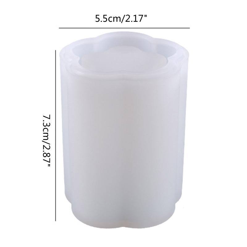 Silicone Resin Mold for Pen Holder Makeup Brushes Container Jewelry Storage DIY Resin Mould Casting Crafts Gift