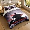 3Pcs Bedding Set Custom Name Text, 1 Sheet 2 Pillowcases Home Bed DecorBleach Anime
