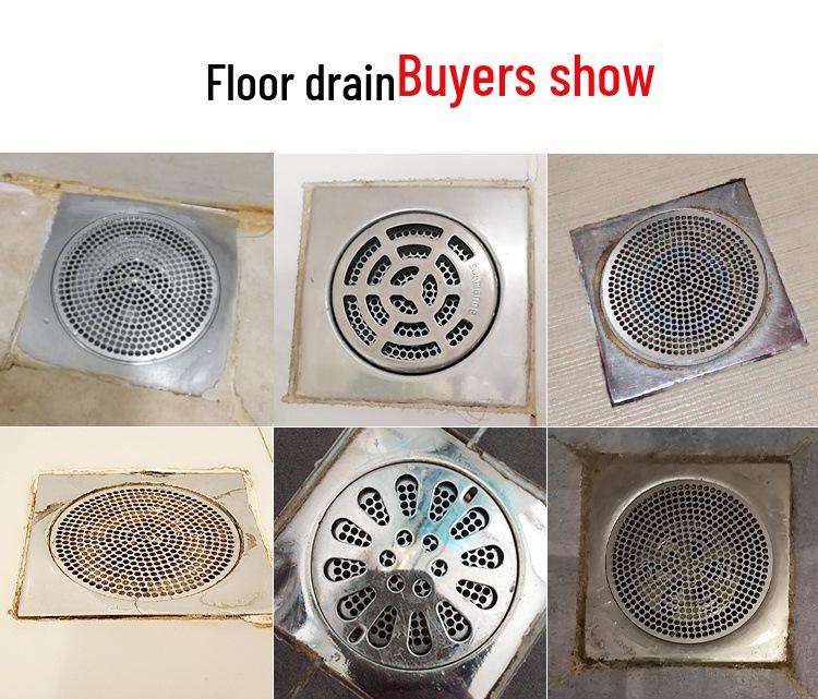 304 Stainless Steel Square Mesh Drain Cover - Anti-Clog Sink and Bathroom Hair Trap