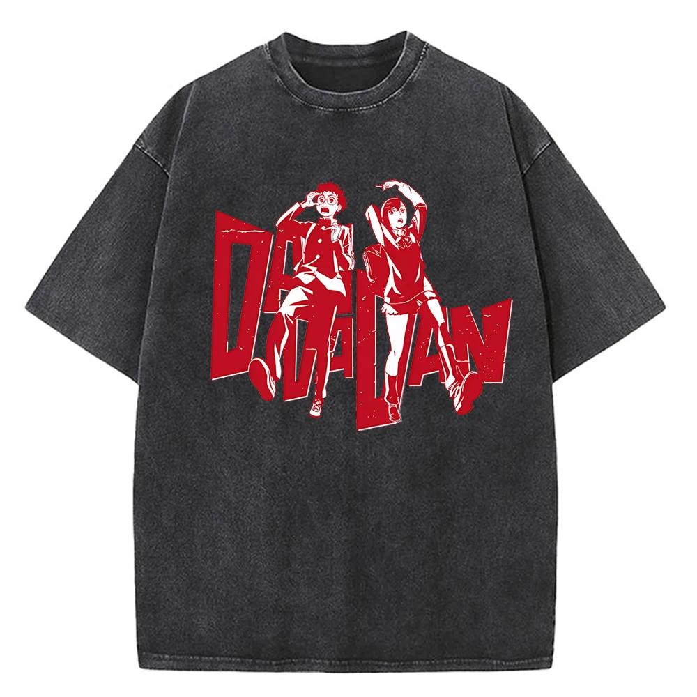 Dandadan Okarun T-Shirt Herren Japanisches Anime T-Shirt Cartoon Hohe Qualität Baumwolle T-Shirt Ästhetisches Mode T-Shirt Männlich