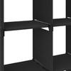 Cube Shelf with 5 Compartments Black 103 x 30 x 72.5 cm Fabric
