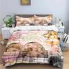 Conjunto de cama com estampa de carpa Singer Girls S-Sabrina Conjunto de suprimentos para cama requintados Conjunto de capa de edredom Conjunto de cama Conjunto de cama Presente de luxo