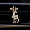 Car Air Vent Perfume Clip With Diamond-encrusted Deer Design Customizable Car Decoration