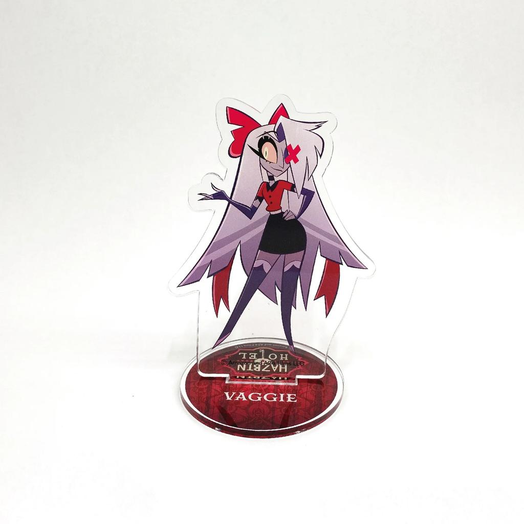 Anime Hazbin Hotel Charlie Morningstar Vaggie Alastor Acrylic Figure Stand Figure Desktop Ornament Festival Keychain