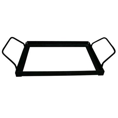 Tray For A Salt Board/Plate With Handles - Metal, Practical For The Grill, For The Oven