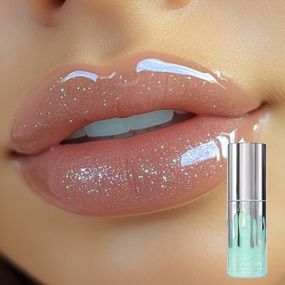 Pearlescent Color-Changing Lip Gloss,Natural Shining EffectLong-Lasting Moisturizing and Hydrating Lip Plumping Mirror Lip Glaze