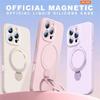 360° Magnetický Stojan Tekutý Silikonový Kryt na Telefon Pro iPhone 17 Air 13 14 15 16 Pro Max Plus Držák pro Magsafe Nabíjení Ochranný Kryt