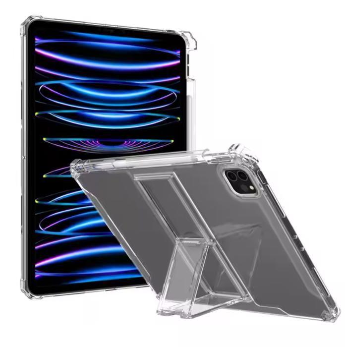 Coque Transparente pour iPad Génération 10, 2022 (10.9'') - Support Intégré - Protection - Portabilité