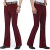 Men's Business Casual Pants, Corduroy Flared Pants, Korean style Slightly Flared trousers