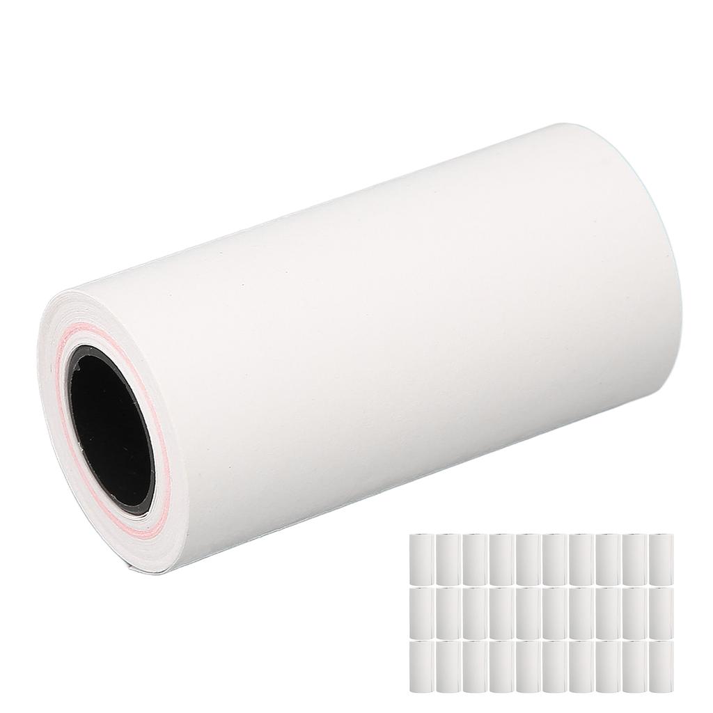 30pcs Thermal Printing Paper 57x30mm Uniform Coating Clear Printing Receipt Printing Label for POS