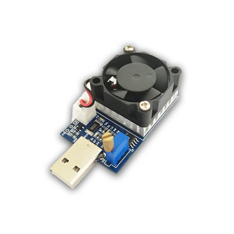 USB Electronic Load 15W Adjustable Constant Current Electronic Loader Aging Discharger Smart Discharge Resistor