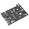 Adapter Card MSATA M.2 NGFF SSD To Dual SATA3 Fast Reading Speed Converter Computer Accessories