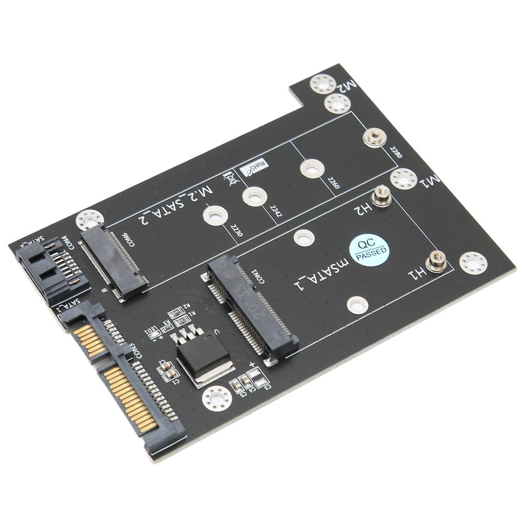 Adapter Card MSATA M.2 NGFF SSD To Dual SATA3 Fast Reading Speed Converter Computer Accessories