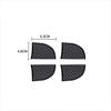 Bright Carbon Fiber Car Inner Door Handle Bowl Sticker For Toyota Corolla 14-18