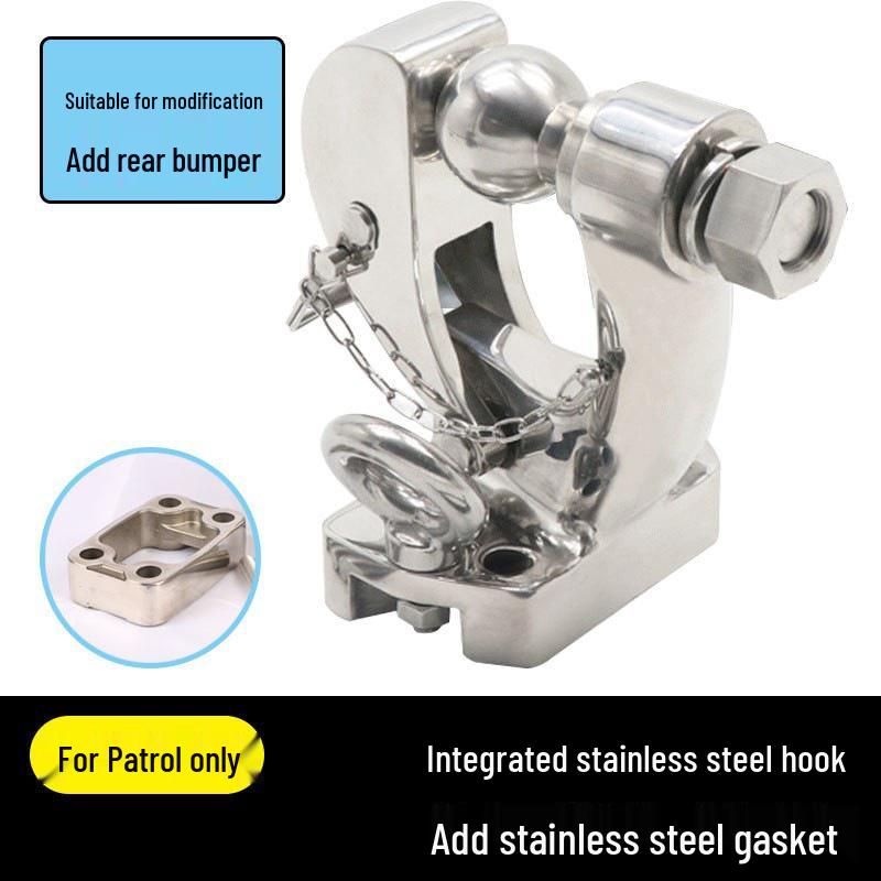Nissan Patrol Y62 Trailer Hitch & Y61 Stainless Steel Quick Release Towing Hook