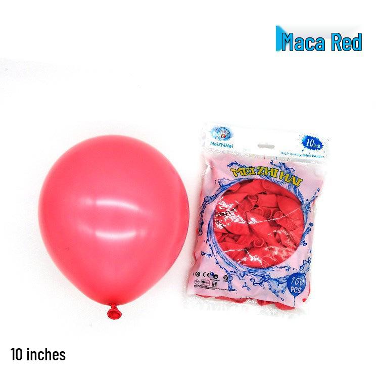10" Thickened Macaron Balloon Set – Colorful Latex Birthday Decorations for Kids