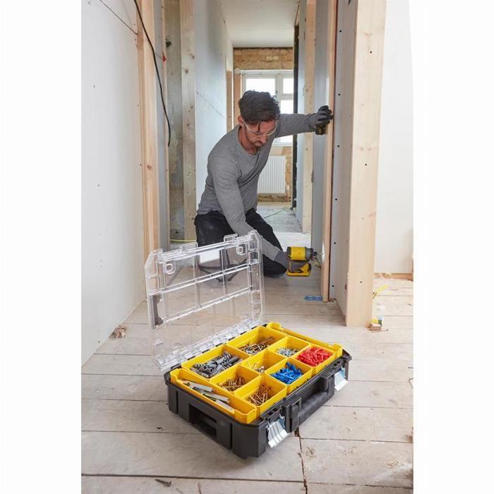 Organiseur Grande Capacité PRO-STACK™ - STANLEY FATMAX - FMST82967-1 - 10 Compartiments Amovibles