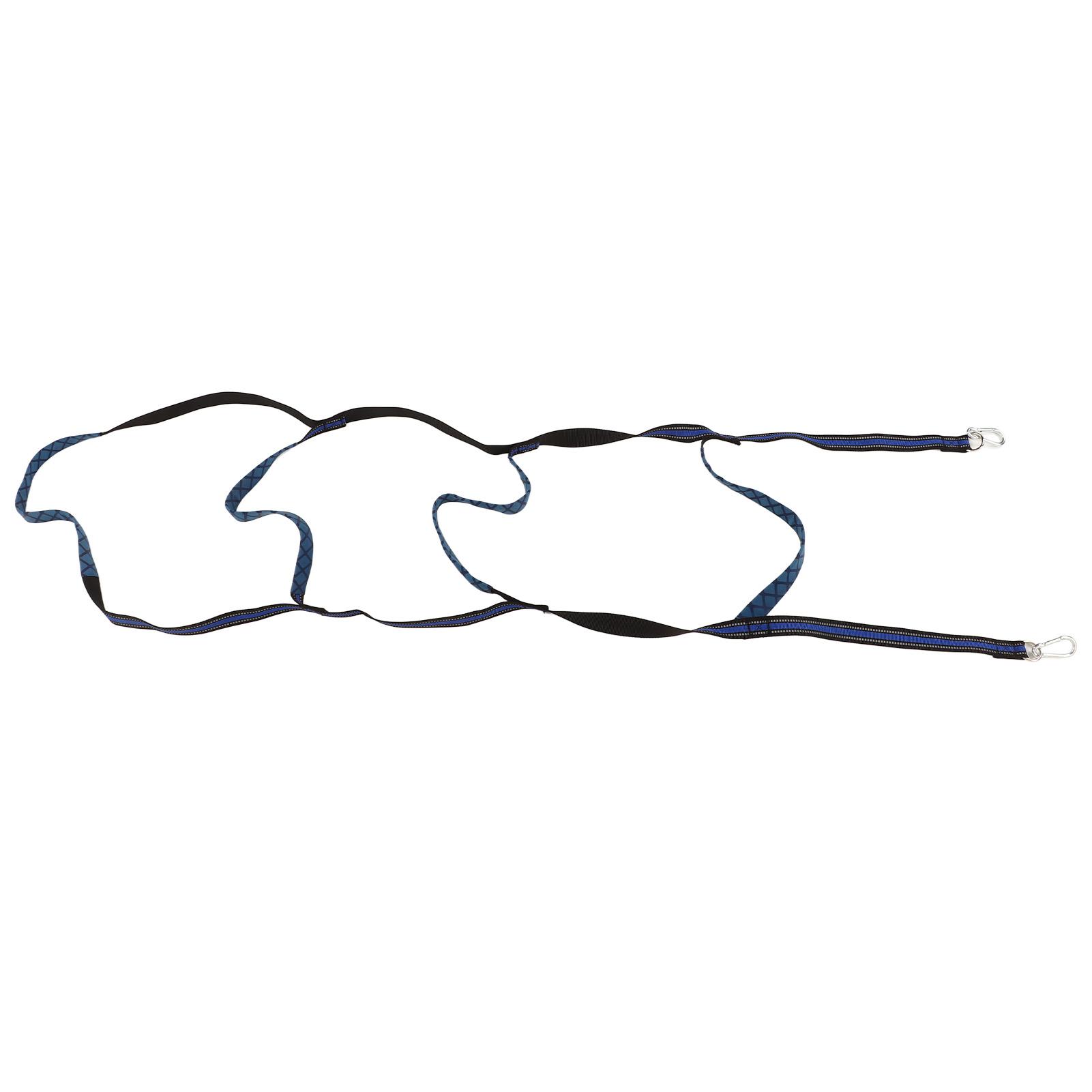 

Marine Boat Rope Ladder Boarding Steps with Hooks Nylon Blue Portable Foldable for Yachts Kayaks Inflatable Boats 4 Step