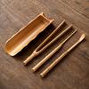Natural Tea Ceremony Accessories Vintage Tea Needle Cha Ze Bamboo Tea Scoop  office