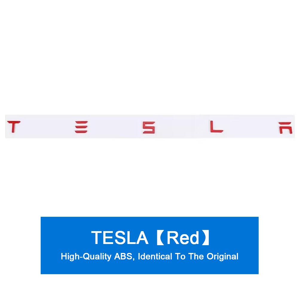 Metal Car Front Hood Rear Trunk Badge Sticker Decoration for Tesla Model 3 S X Y Roadster Auto Emblem Exterior Decal Accessories