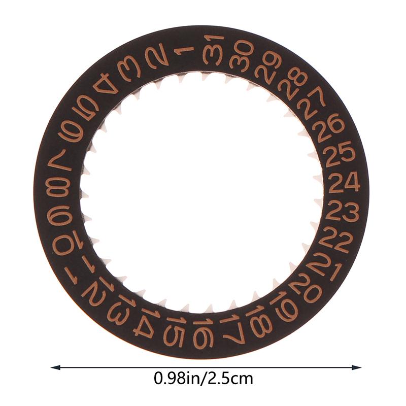 Watch Date Dial Fits Nh34-Nh35 Movement Black White Red Orange 3-Digit 6-Digit Automatic Mechanical Movt Day Date Dial Wheel