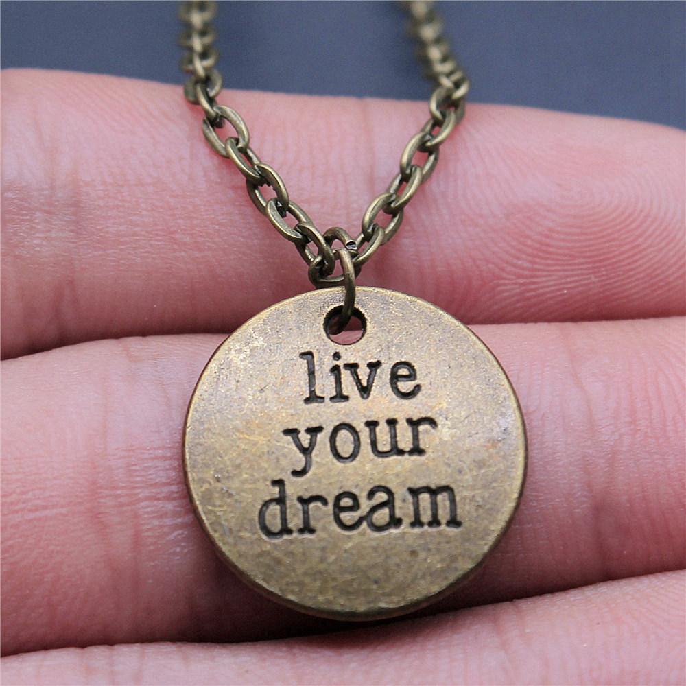 Necklace On The Neck 43cm Chain Round Tags Friendship Vintage Jewelry Supplies QN063