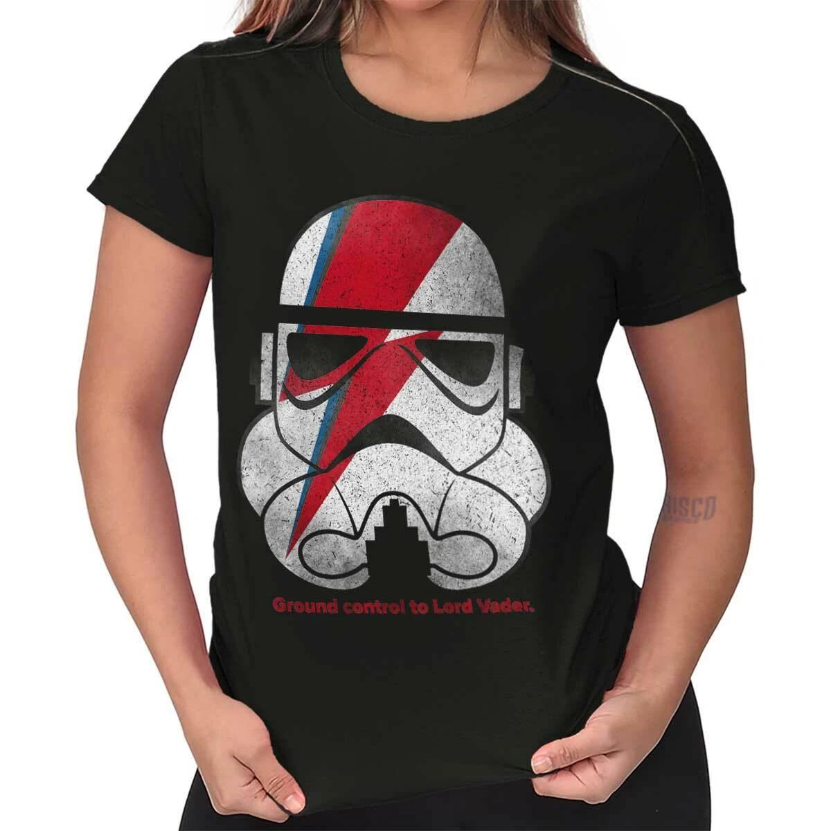 Ground Control To Lord Vader Space Soldier Womens Top Junior Graphic Tee XXXXL