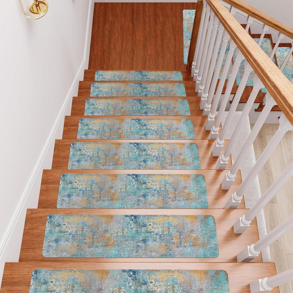 Stair Floor Mat Anti Slip Absorbent Dirt Resistant Mat Duplex Loft Step Foot Mat