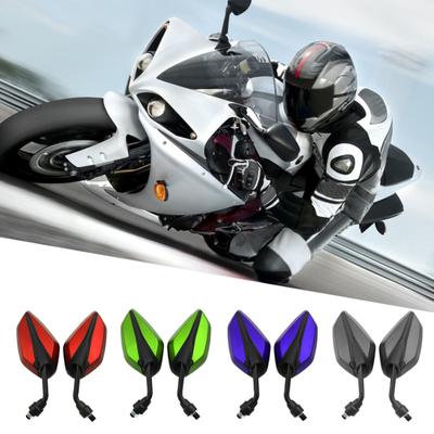 1 paio di specchietti retrovisori laterali per moto da 10 mm per Suzuki H-onda Yamah Kawasaki