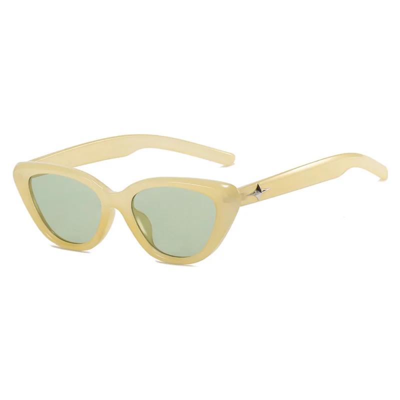 Triangular Star Cat Eye Sunglasses 2024 New GM Retro Glasses Men's And Women's Fashion Trend Concave Shape Shading Sunglass