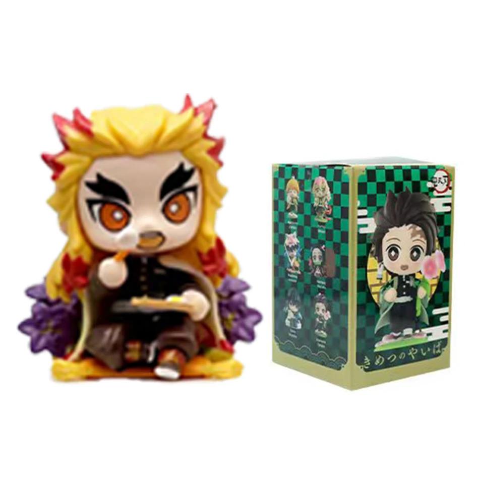 Demon Slayer Tanjiro Kamado Nezuko Anime Zeichentrickfigur Blindbox Kreative Personalisierte Statue Modell Ornament Überraschungsgeschenkbox
