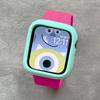 Hülle+Sportarmband für Apple Watch Armband 45mm ultra 2 49mm 40 44 41 42mm Silikon Graviertes Armband iwatch Serie 10 9 8 7 se 4 5 6