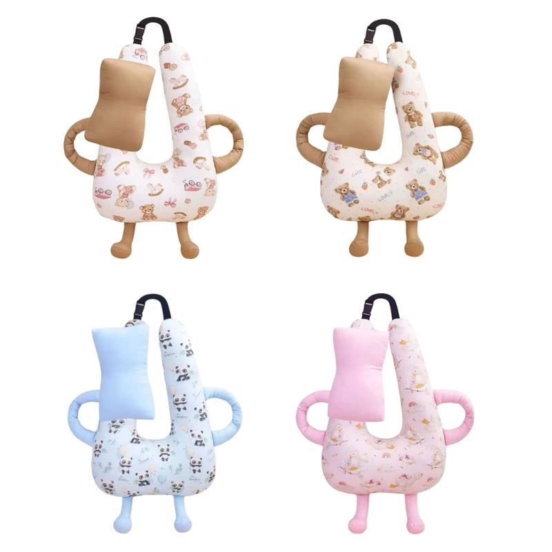 Portable Infant Neck Rest Support Pillow For Car Seats Strollers Comfortable Polyester Filling Easy To Clean Headrest