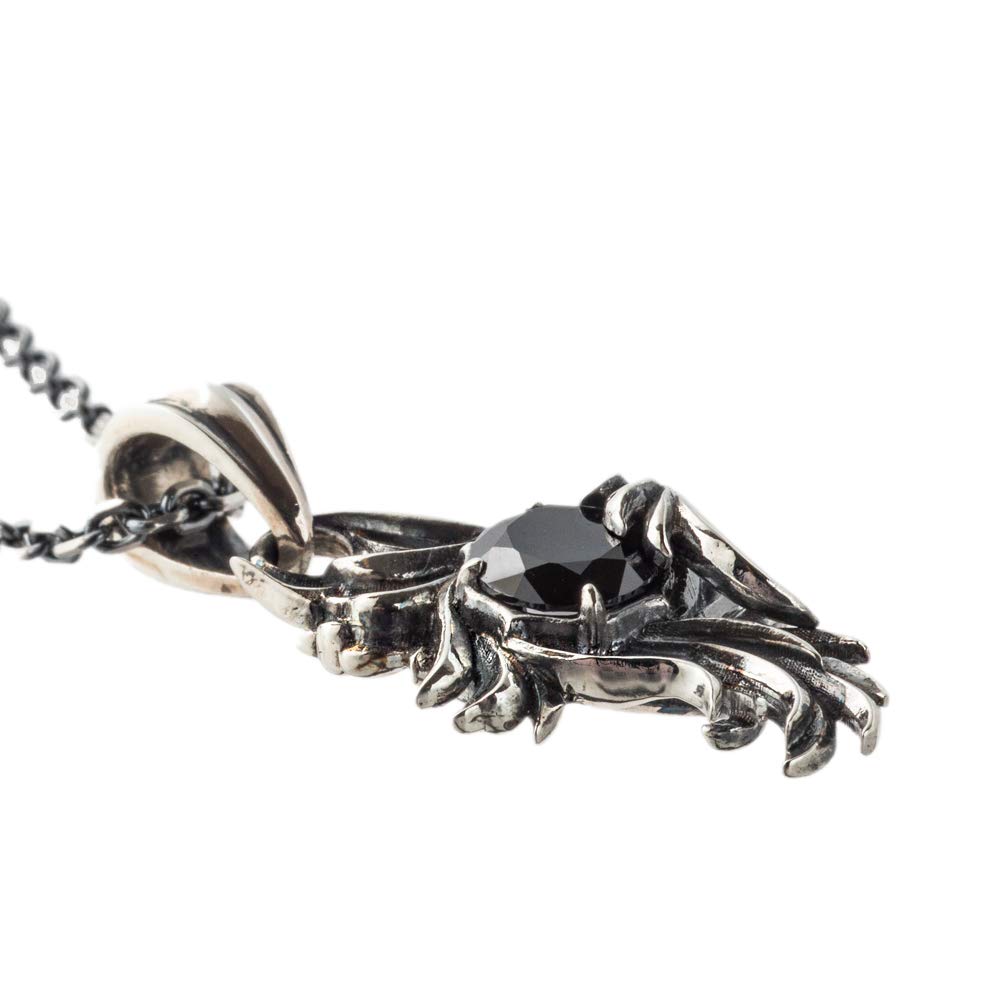 [Artemis Classic] 2020AW Collection A single-stone pendant with a dynamic, flame-like carving (chain also available) ArtemisClassic Flare Pendant BK