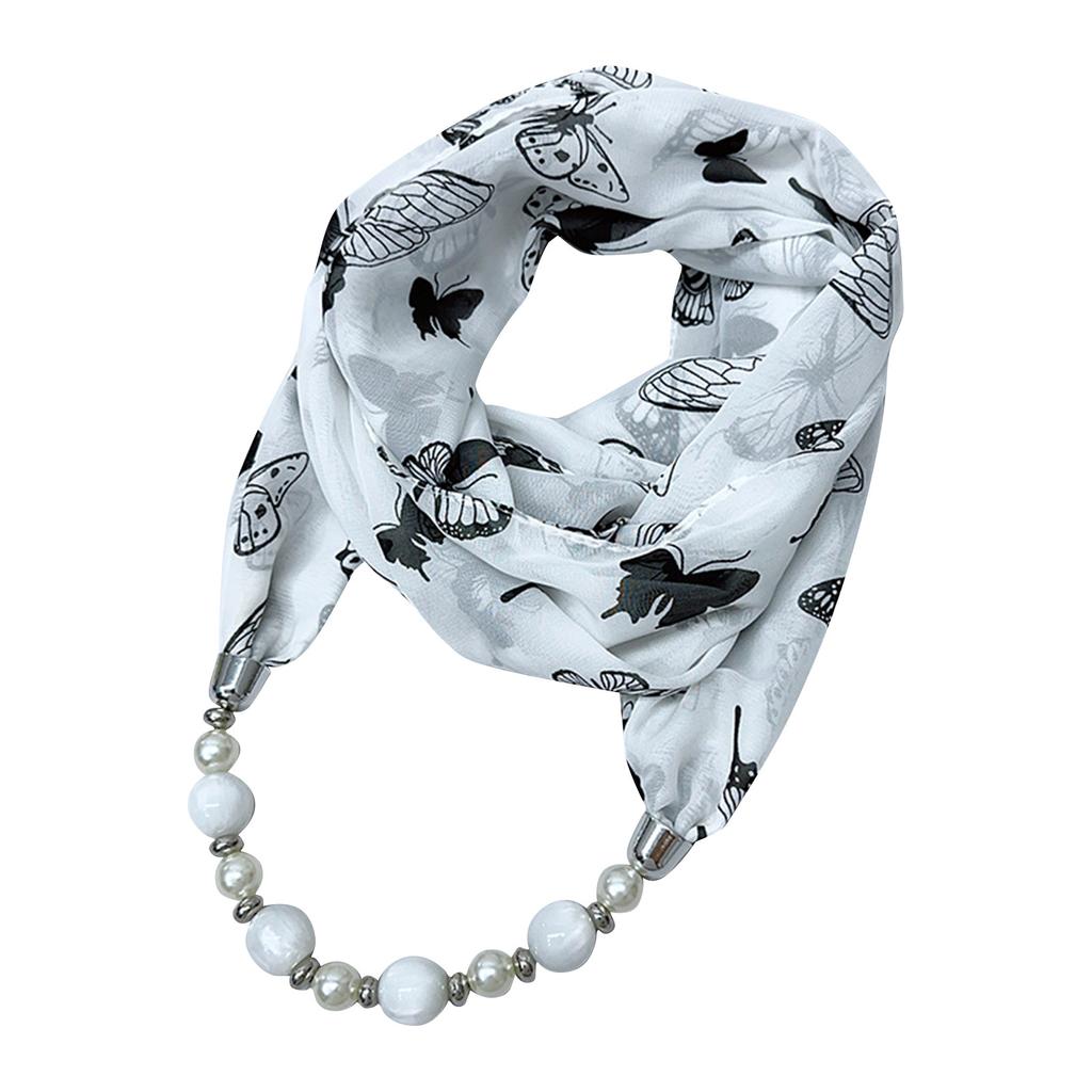 Gorgeous Beads, Circular Ring Scarf, Women's Scarf Accessories, Necklace, Ethnic Style Scarf