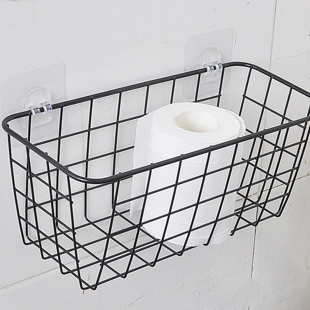 Waterproof Strong Adhesive Hook Shelf Sticker for Bathroom Kitchen Wall Shelf Rack Sticking Screw Hanger