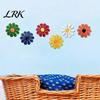 Iron Sunflower Decor 6Pcs Metal Flowers Wall Decor, Flower Ornament Art, Lightweight Garden Art Hanging Decoration for Outside Indoor Patio,