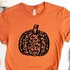 Leopard Pumpkin T Shirt Cheetah Thanksgiving Thankful GifT Fall Hello Family Matching Vintage Washed Stretched