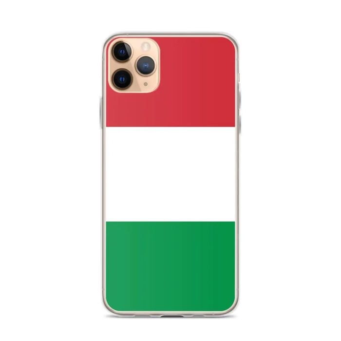 Coque iPhone - Drapeau Italie - iPhone 11 Pro Max - Souple - Multicolore - Silicone transparent