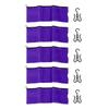 5pcs Wig Storage Bag Transparent PVC Hair Extension Holder With Hangers for Home Large Size Purple