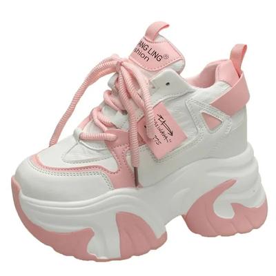 Módní dámské tenisky na vysoké platformě 2025 Silná podrážka Sportovní Dámské Tréninkové Boty Vulkanizované Boty Dámské Robustní Tenisky Zapatillas Mujer 10CM