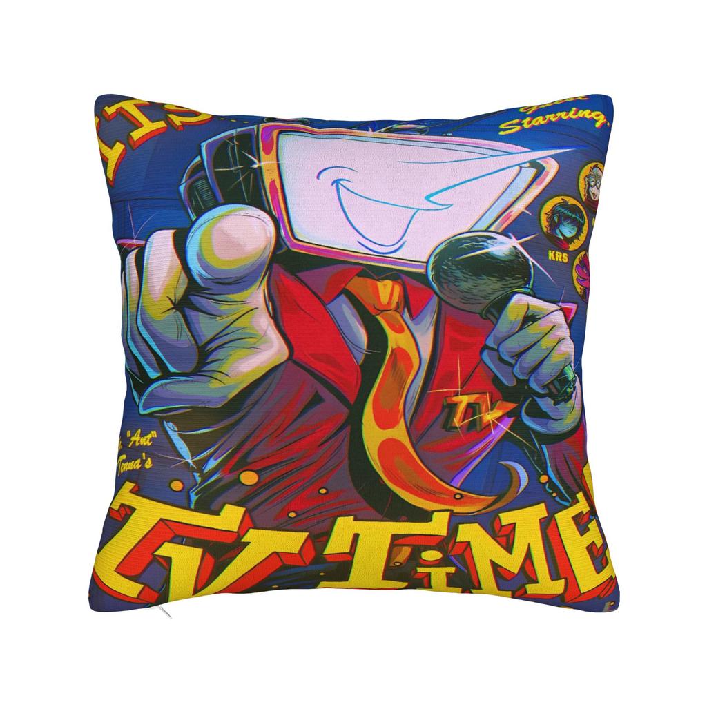 Deltarune 3 Tenna It Is Tv Time Pillow Case Soft Pillow Cover Novelty Cushion Cover For Living Room Bed Chair