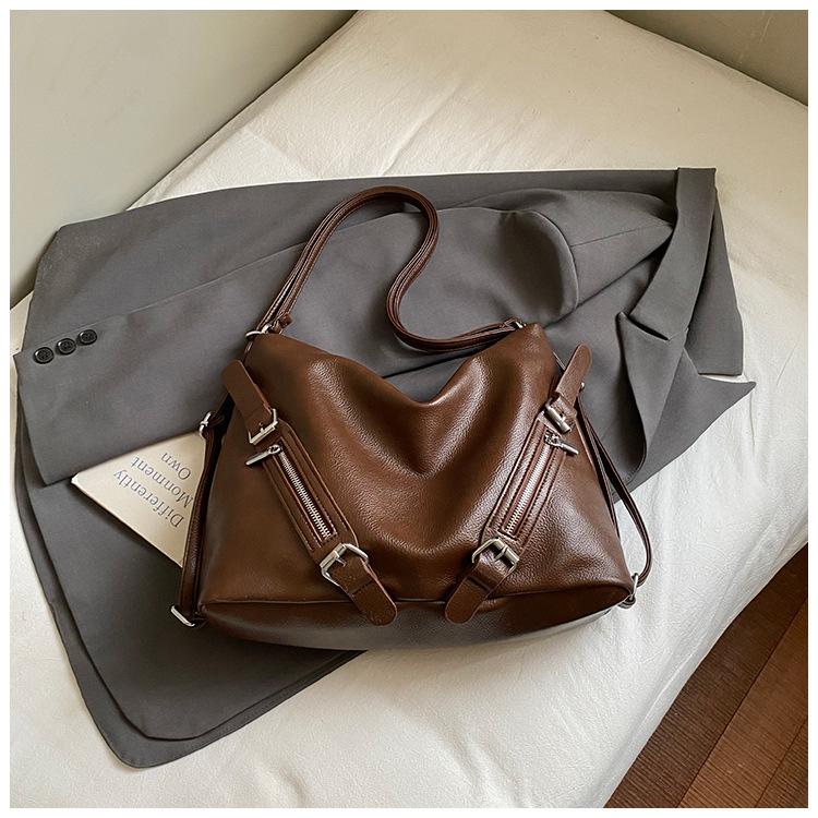 Bolsa Tote Tendência Grande Capacidade Estilo Locomotiva Feminina Outono Nova Aluna Aula Trajeto Dupla Alça Bolsa Mensageiro