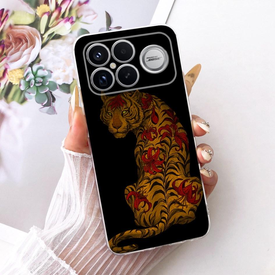 For Xiaomi POCO F8 Ultra Case Luxury Dragon Cartoon Transparent TPU Protection Cover For Poco F8 Pro Ultra PocoF8 Pro Soft Funda