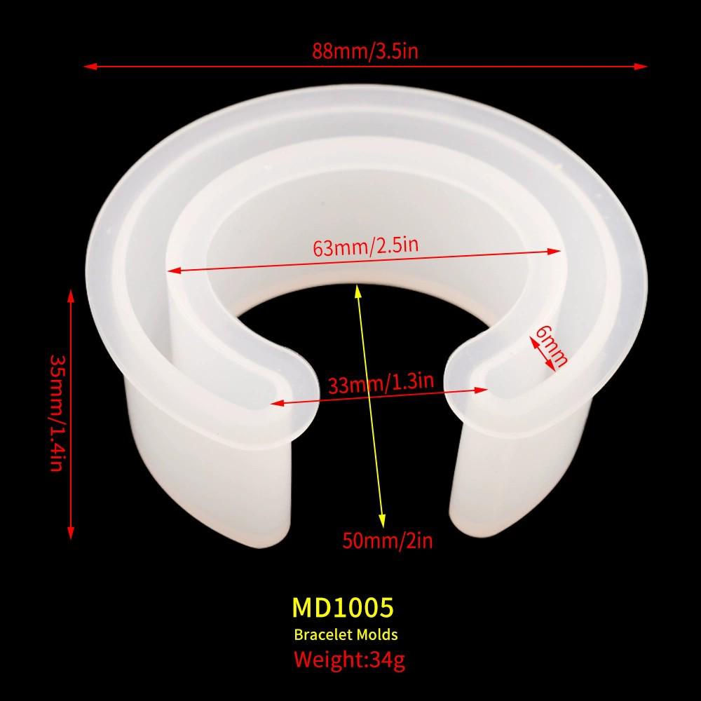 Epoxy Bracelet DIY Set: Mirror & Irregular Silicone Molds with Resin Glue